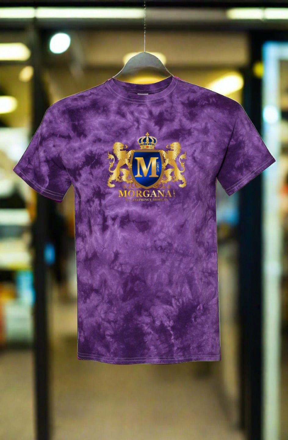 Purple Crystal Tie-Dye T-Shirt